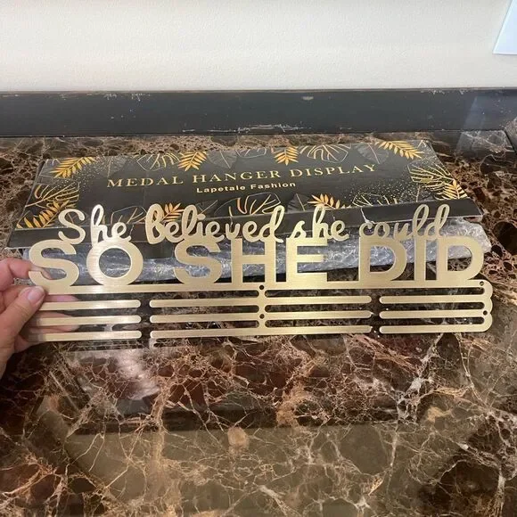 She Believed She Could, So She Did Medal Hangar! - Picture 5 of 7